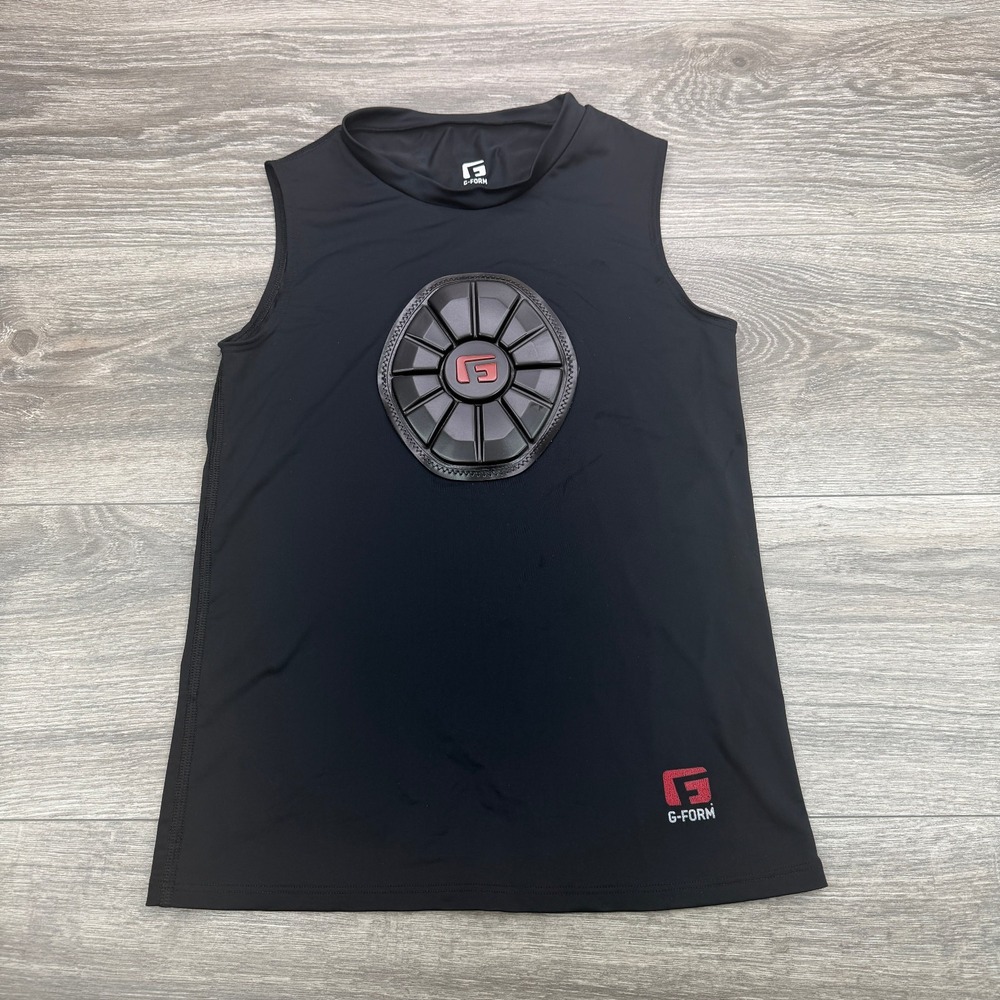 G Form Youth Pro Sternum Shirt Small Black Baseball Football Softball Base Layer